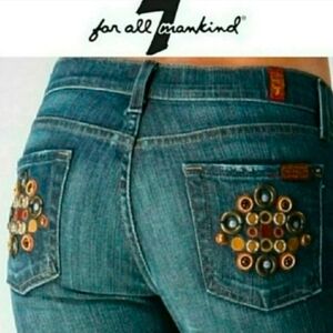 7 for all Mankind | Medallion pocket bootcut jeans size 29